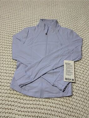 lululemon serene blue define cropped jacket nulu size 8